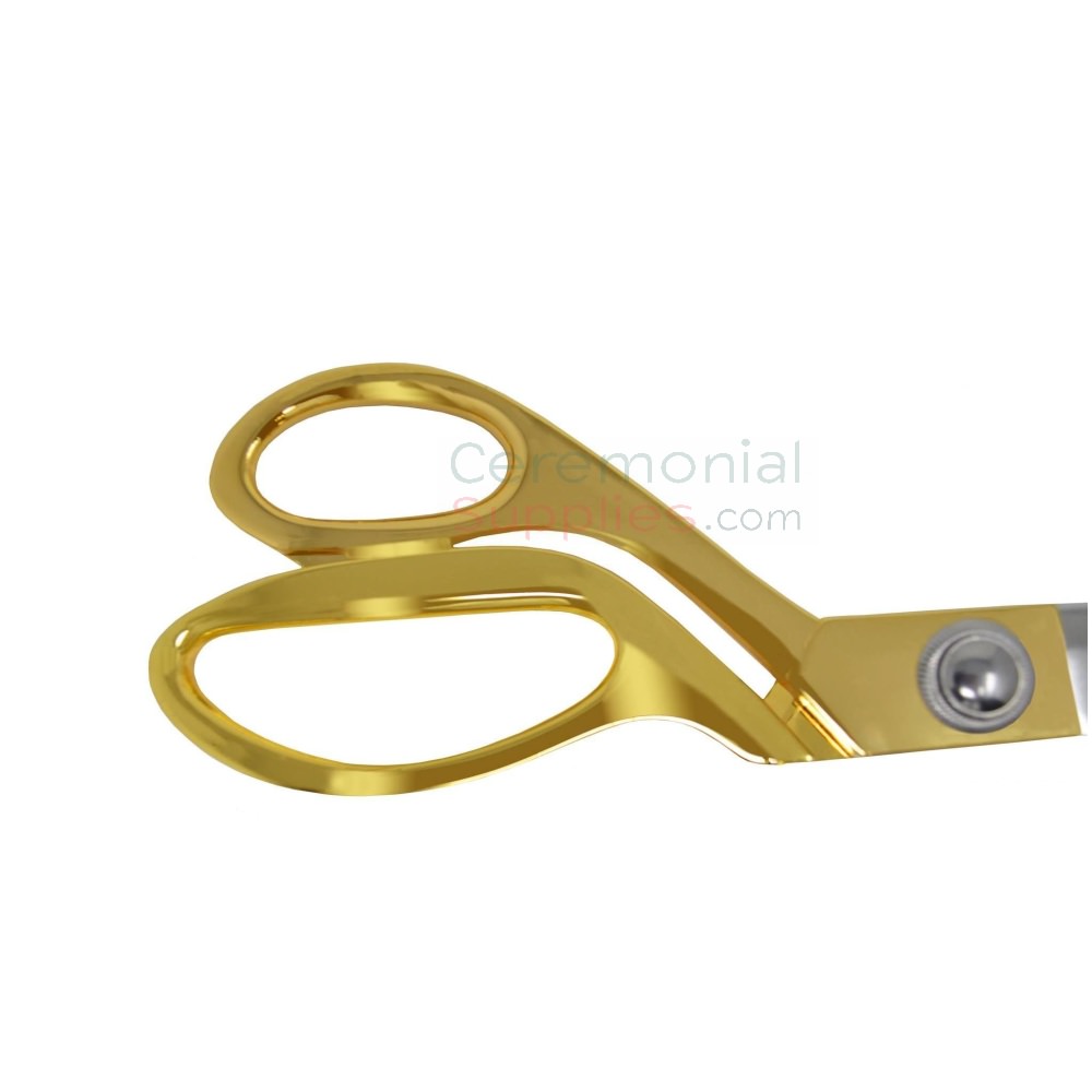 Giant 24 inch Antique Gold Handle Scissors - Golden Openings