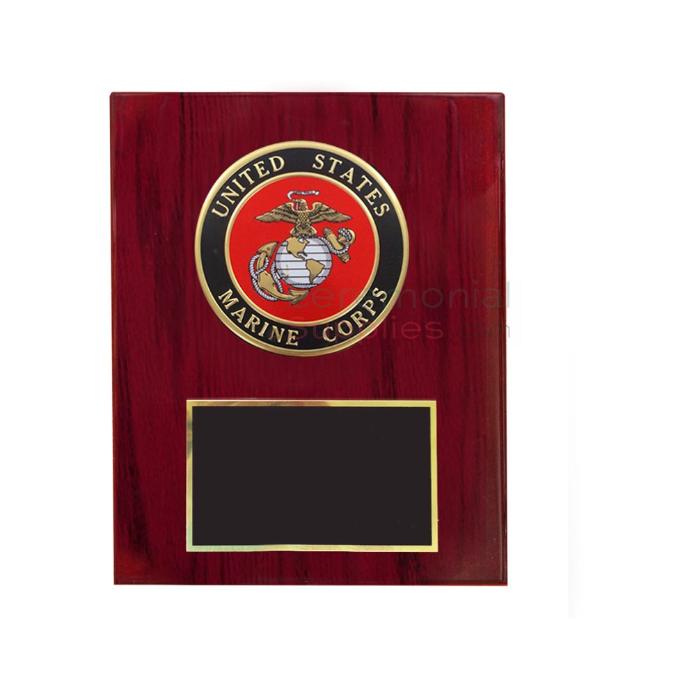 Us Marine Corps Medallion Award Plaque Ceremonial Groundbreaking