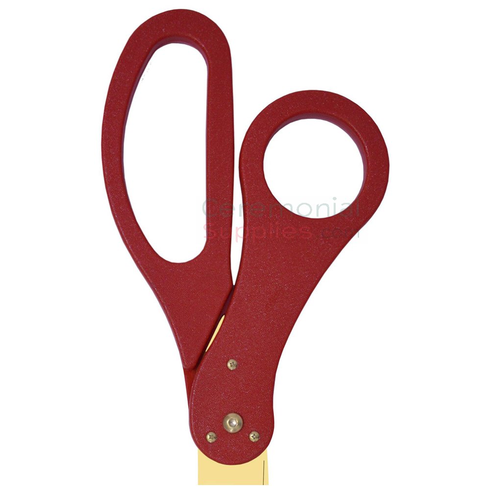 25 Gold Plated Ribbon Cutting Scissors with Gold Blades