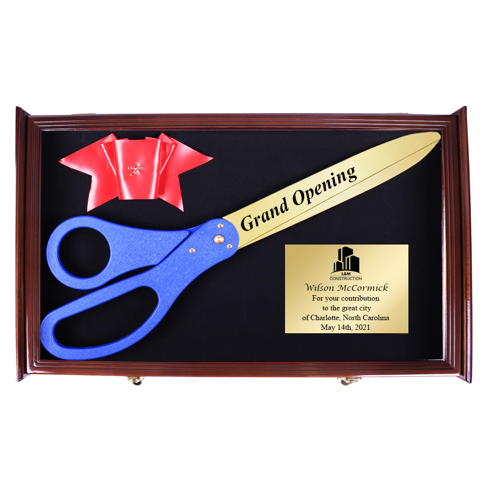 Black Ceremonial Scissor Handles  Ceremonial Groundbreaking, Grand Opening  , Crowd Control & Memorial Supplies