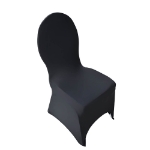 Alternate View of Black Customizable Event Chair Cover