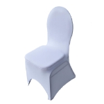 Alternate View of White Customizable Event Chair Cover