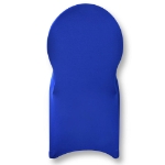 Back of Blue Customizable Event Chair Cover