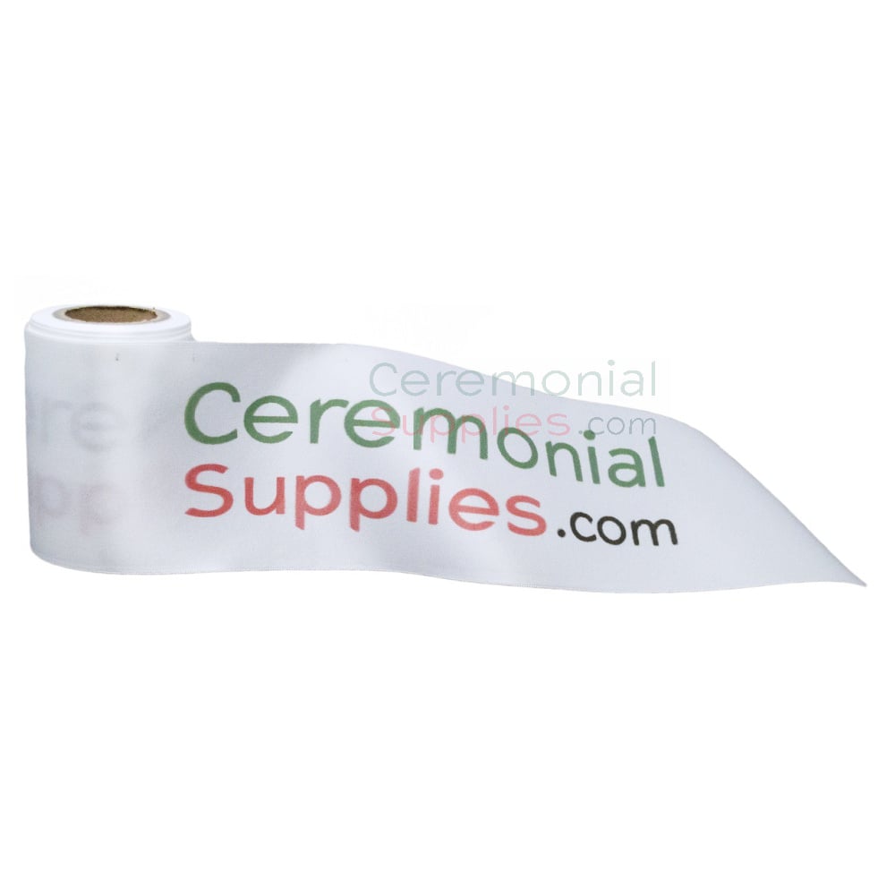 Full Color Extra Wide Custom Printed Ribbon - All Colors Step & Repeat ...