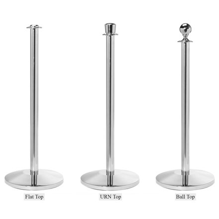 Luxury-chrome-steel-stanchion-head-styles