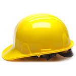 Yellow Ceremonial Hard Hat Side