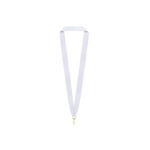 Picture of the White Neck Ribbon with Snap Clips