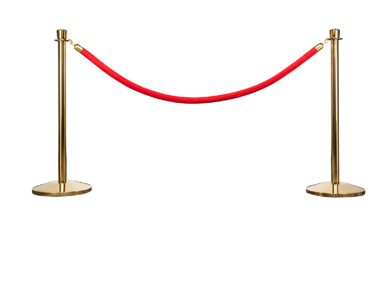 stanchions and rope