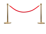 Brass Stanchion and Rope Queue Management Set