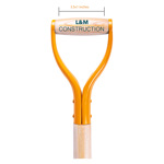 Picture of a Customized Orange Groundbreaking Shovel handle