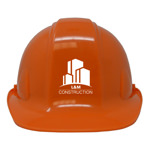 Orange Hard Hat with Customization