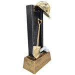 Side image of the Ceremonial Groundbreaking Achievement Trophy