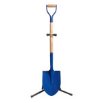 Picture of the Blue Ceremonial Shovel with Stand