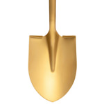 Image of the Ceremonial Groundbreaking Gold Shovel Matte Finish Head