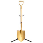 Image of the Ceremonial Groundbreaking Gold Shovel Matte Finish with Stand