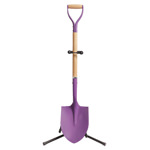 Image of the Ceremonial Groundbreaking  Purple Color Shovel with Stand