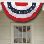 Decorative image of the Stars and Stripes Bunting Fan Flag