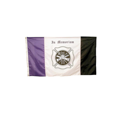 Full Image of the Fireman Mourning Flag