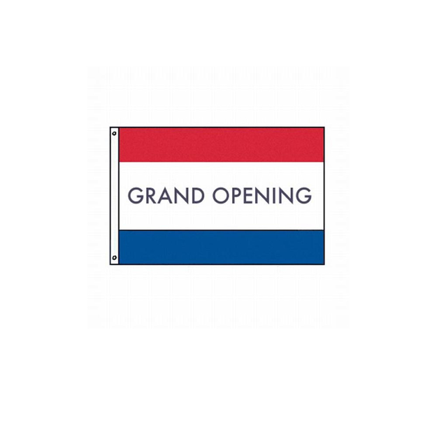 Image of the Polyester GRAND OPENING Flag 