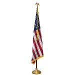 Image of the Deluxe 7' U.S. Flag and Pole Presentation Set