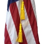 Detail of the Deluxe 7' U.S. Flag and Pole Presentation Set