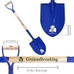 Picture of Painted Ceremonial Shovel in Royal Blue with Custom Examples