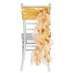 Image of the Gold Elegant Curly Willow Chair Sash