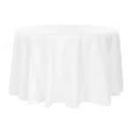 Customizable Event Circle Tablecloth in White