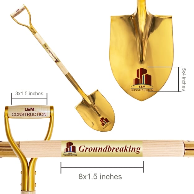 Deluxe Gold Ceremonial Shovel Custom