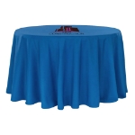 Sample of Royal Blue Customized Event Circle Tablecloth