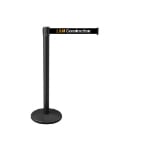 Custom Black & Black Belt Stanchion