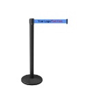 Custom Black & Blue Belt Stanchion