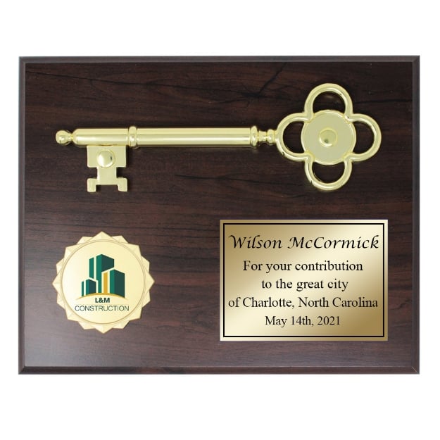 Picture of Key to the City Recognition Plaque