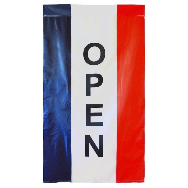 3'x5' Polyester Vertical OPEN Flag Banner